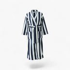 Gestreifter Damen-Bademantel