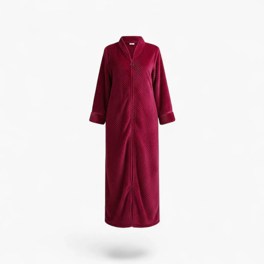 Damen-Bademantel mit Reißverschluss