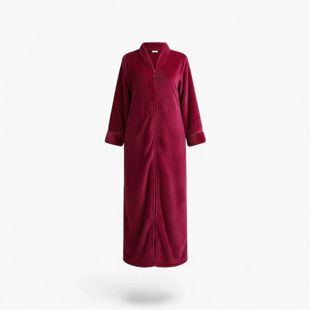 Damen-Bademantel mit Reißverschluss