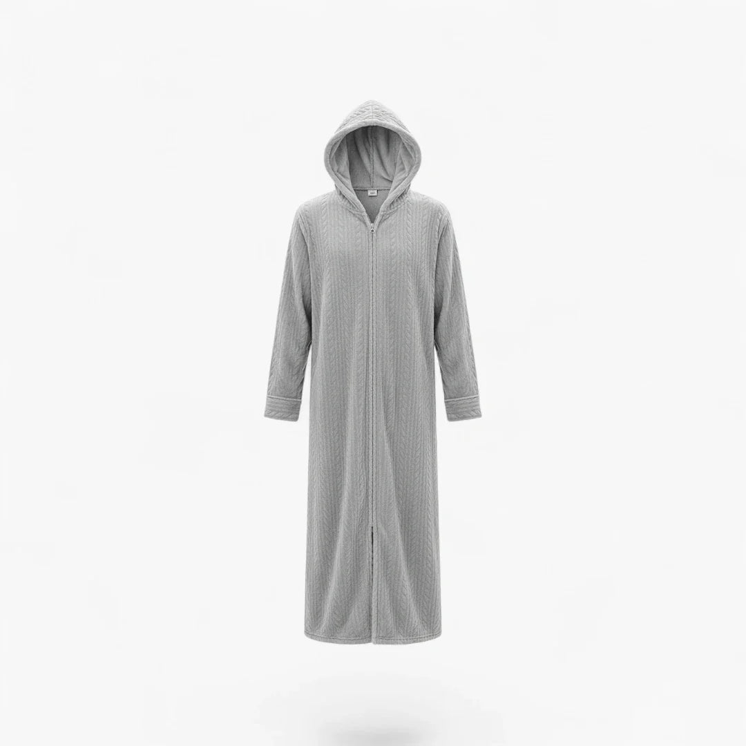 Langer Herren-Fleecebademantel