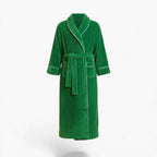 Herrenbademantel – Lang, Dick, Grün
