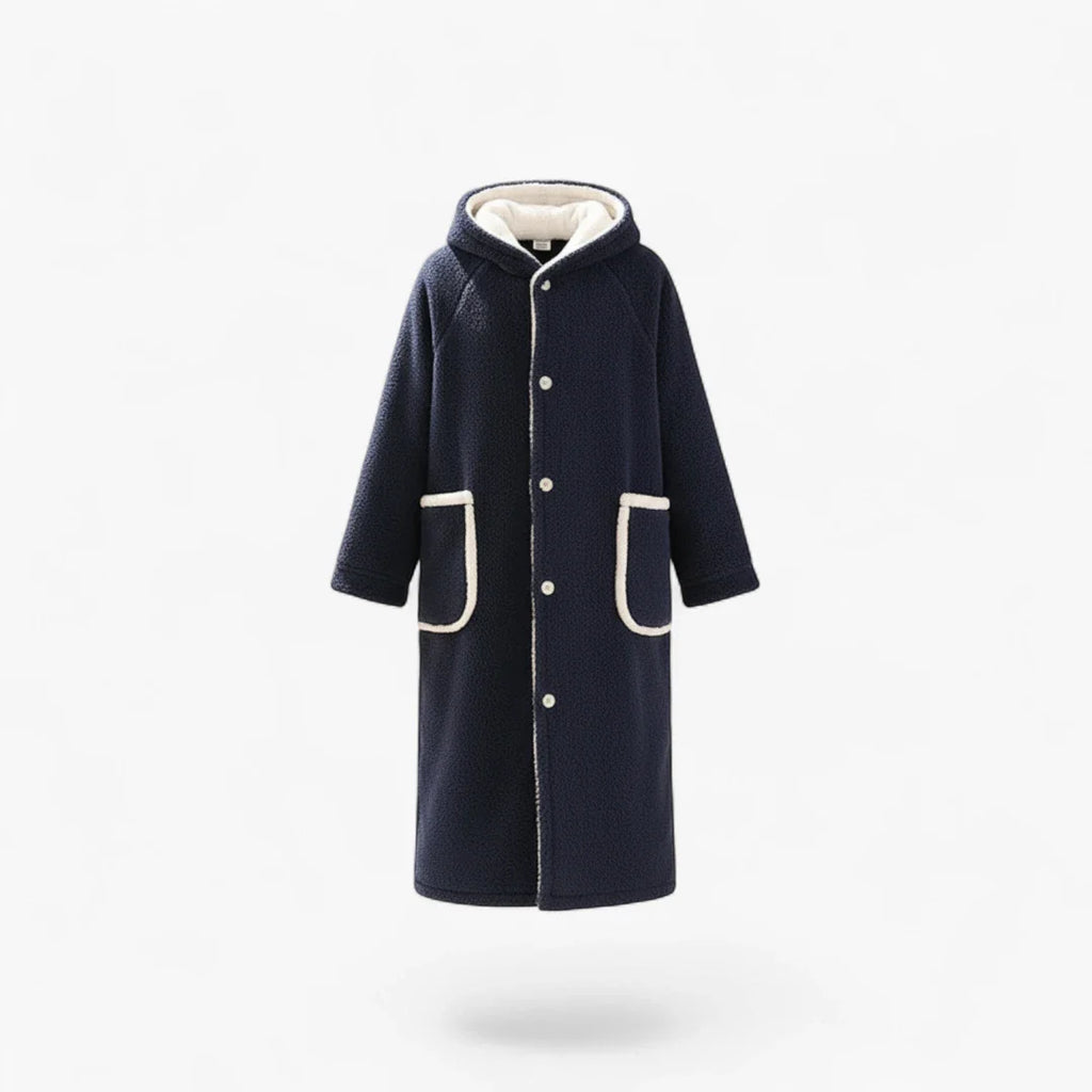 Herrenbademantel in Marineblau