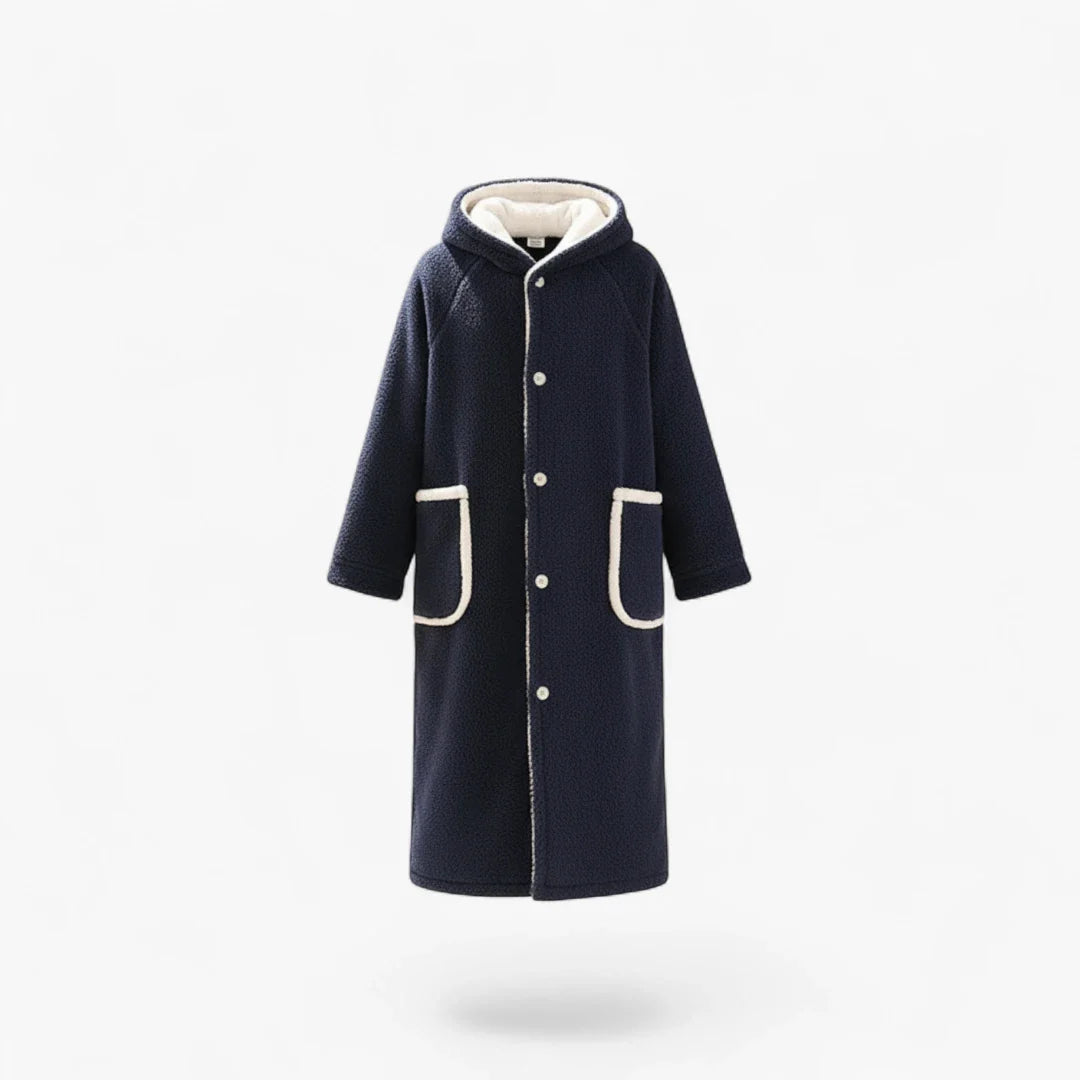 Herrenbademantel in Marineblau