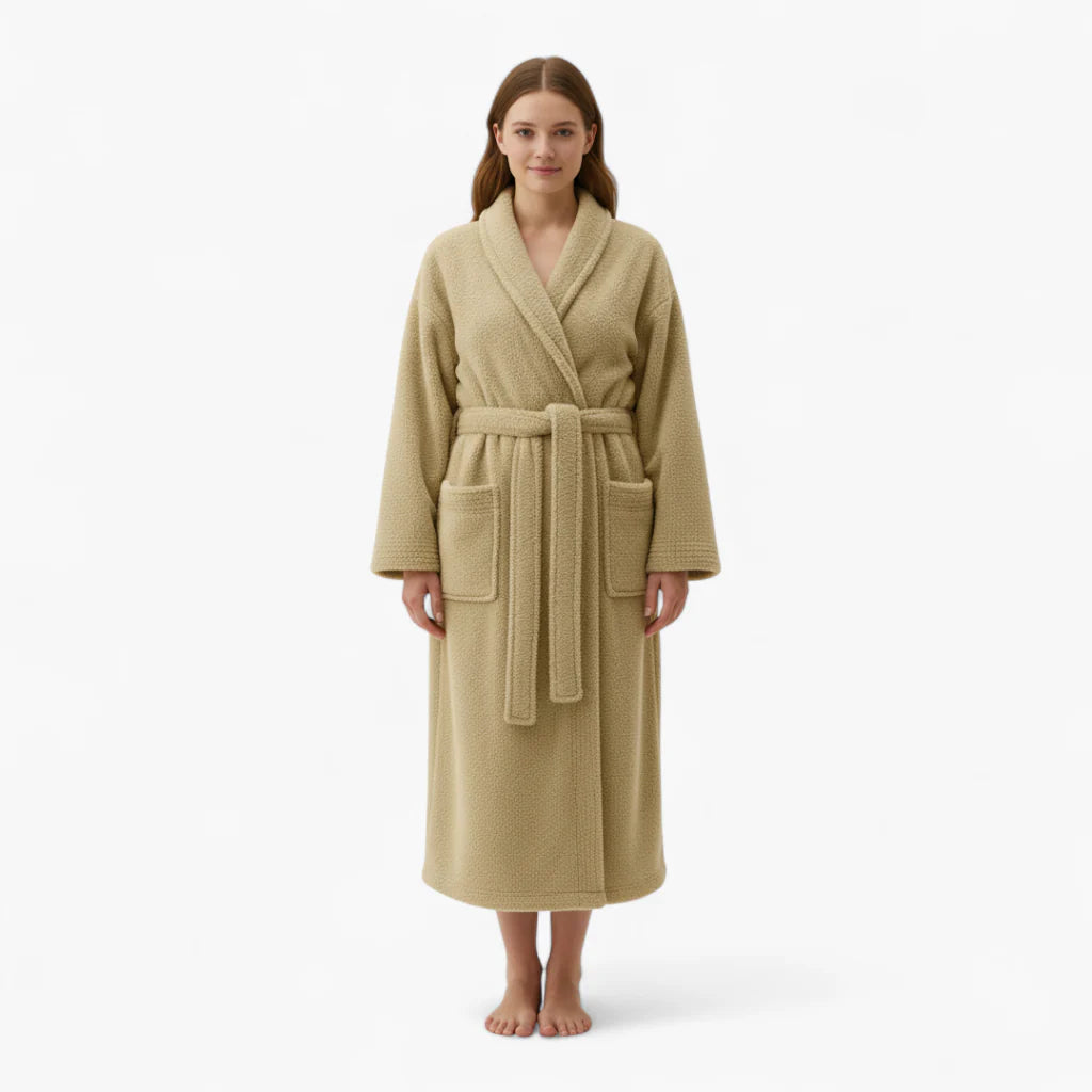 Damen-Bademantel aus dickem Frottee