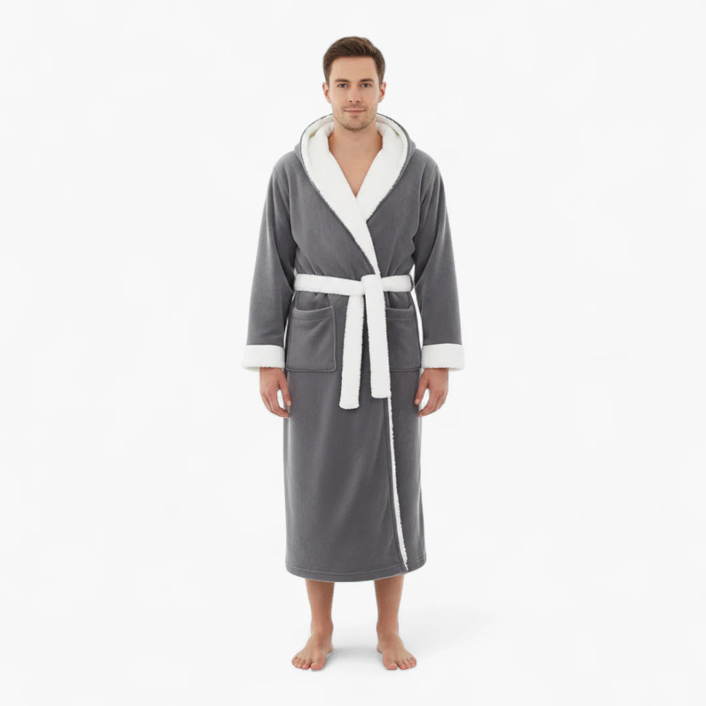 Herren-Winterbademantel