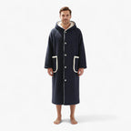 Herrenbademantel in Marineblau