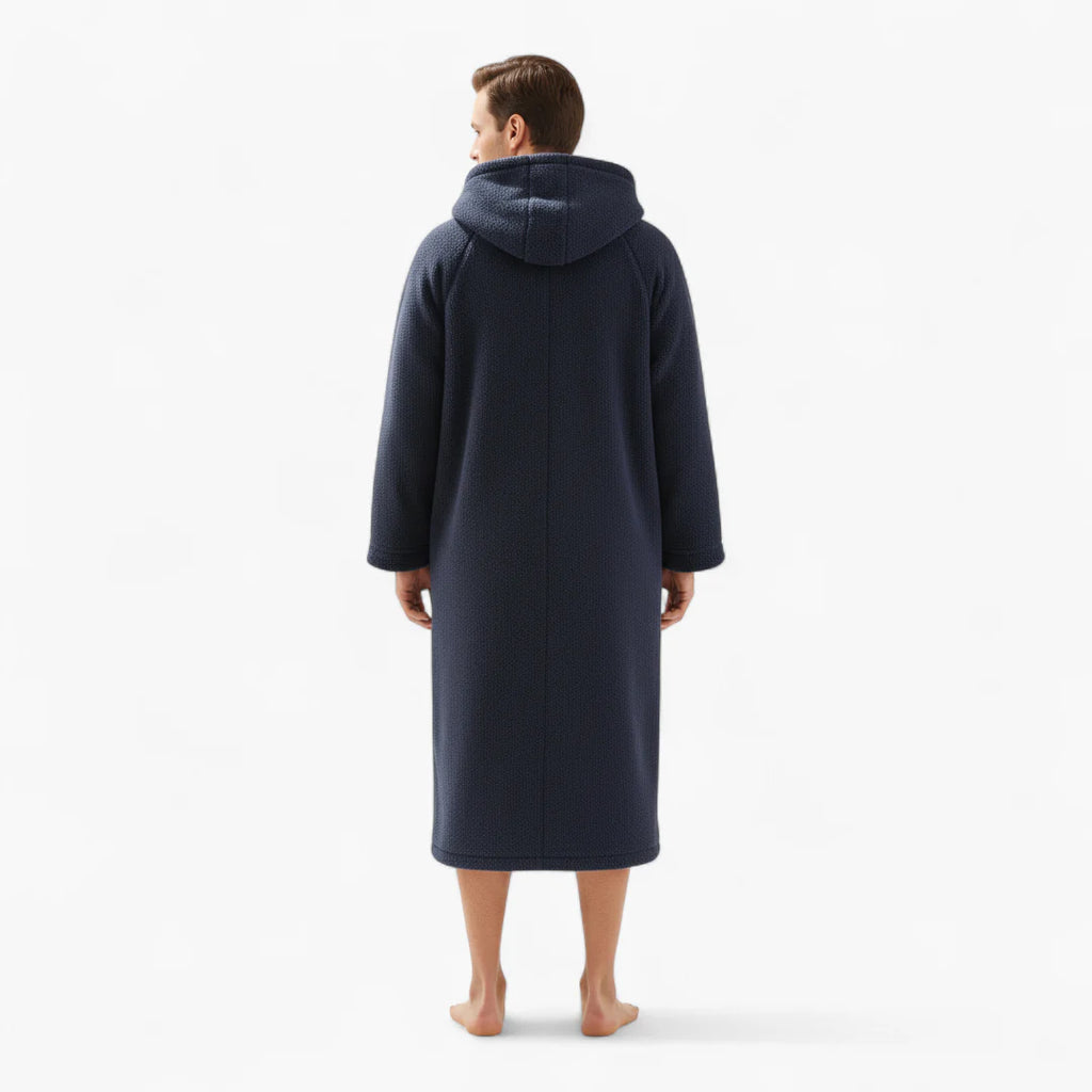 Herrenbademantel in Marineblau