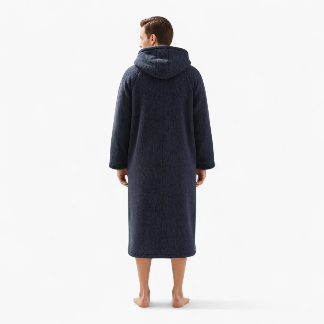 Herrenbademantel in Marineblau