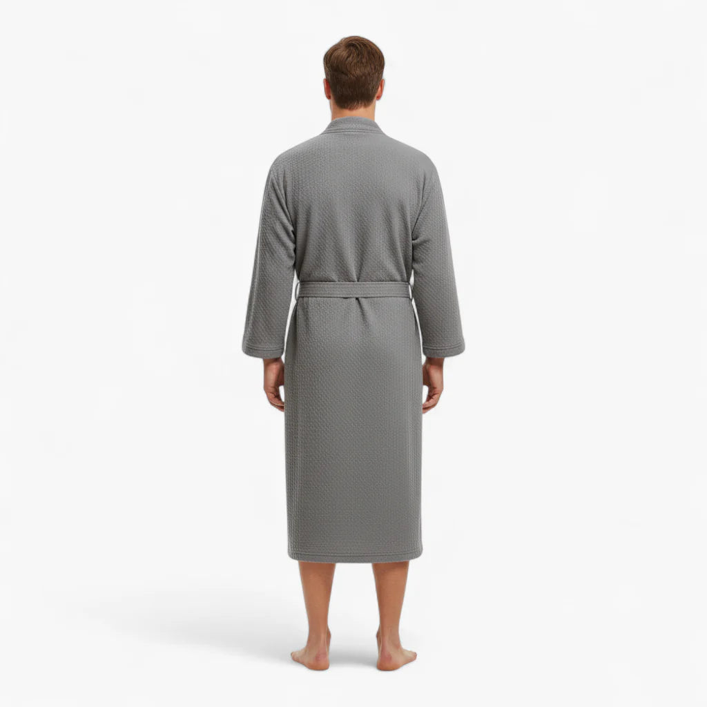 Herren-Waffel-Bademantel