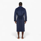 Herren-Fleecebademantel – Blau