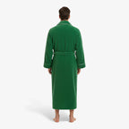 Herrenbademantel – Lang, Dick, Grün