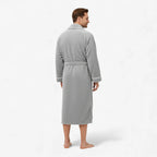Herrenbademantel – Lang, dick, Grau