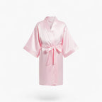 Klassischer Satin-Bademantel für Mädchen