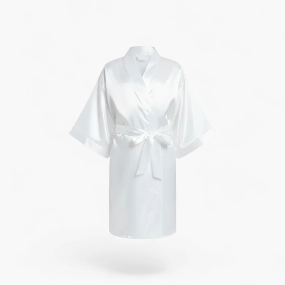 Klassischer Satin-Bademantel für Mädchen