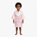 Klassischer Satin-Bademantel für Mädchen