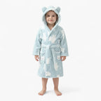 Kinderbademantel mit weißem Bären