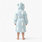Kinderbademantel mit weißem Bären