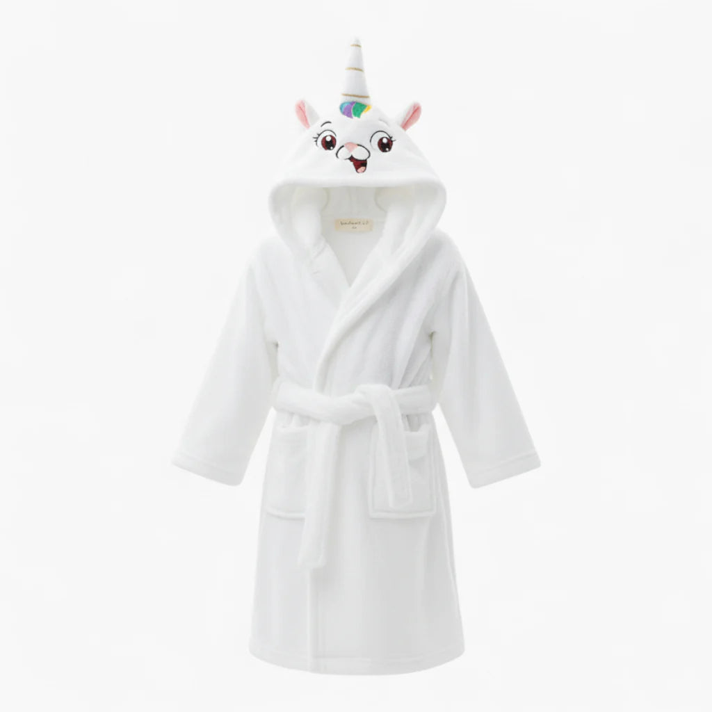 Einhorn-Kinderbademantel