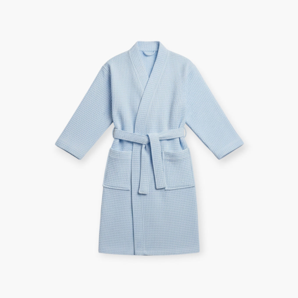 Kinderbademantel mit Wabenmuster