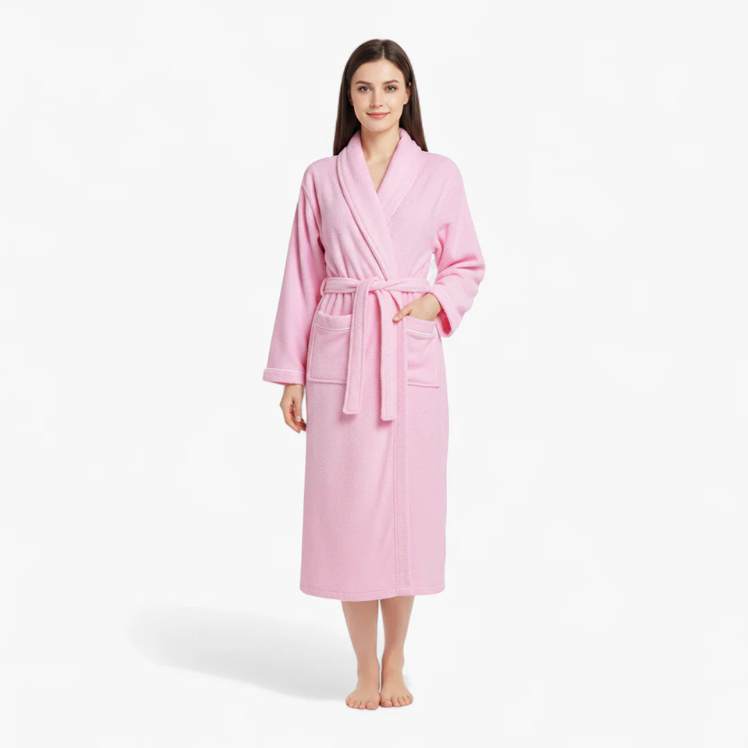 Kurzer Damenbademantel aus Frottee