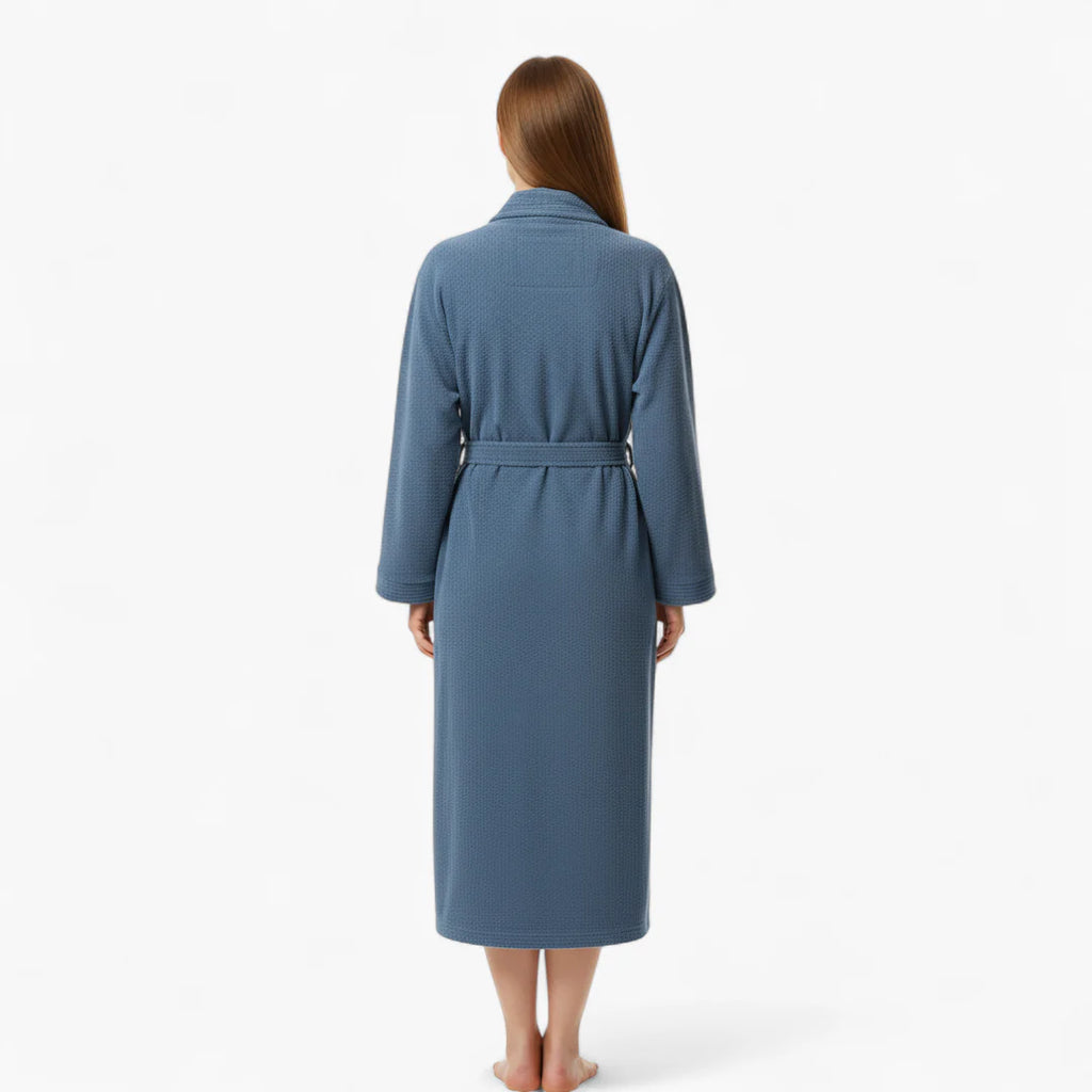 Langer Damen-Frottee-Bademantel