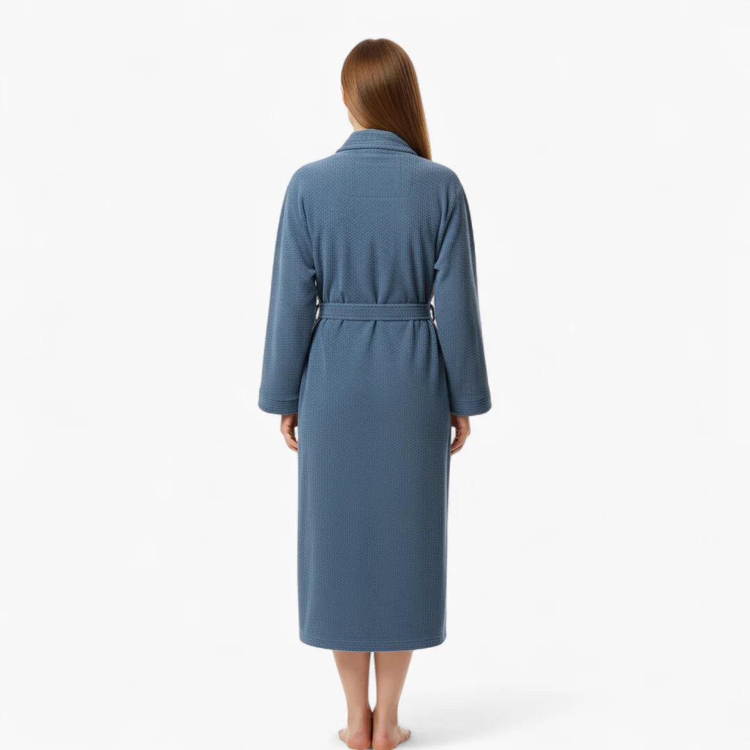 Langer Damen-Frottee-Bademantel