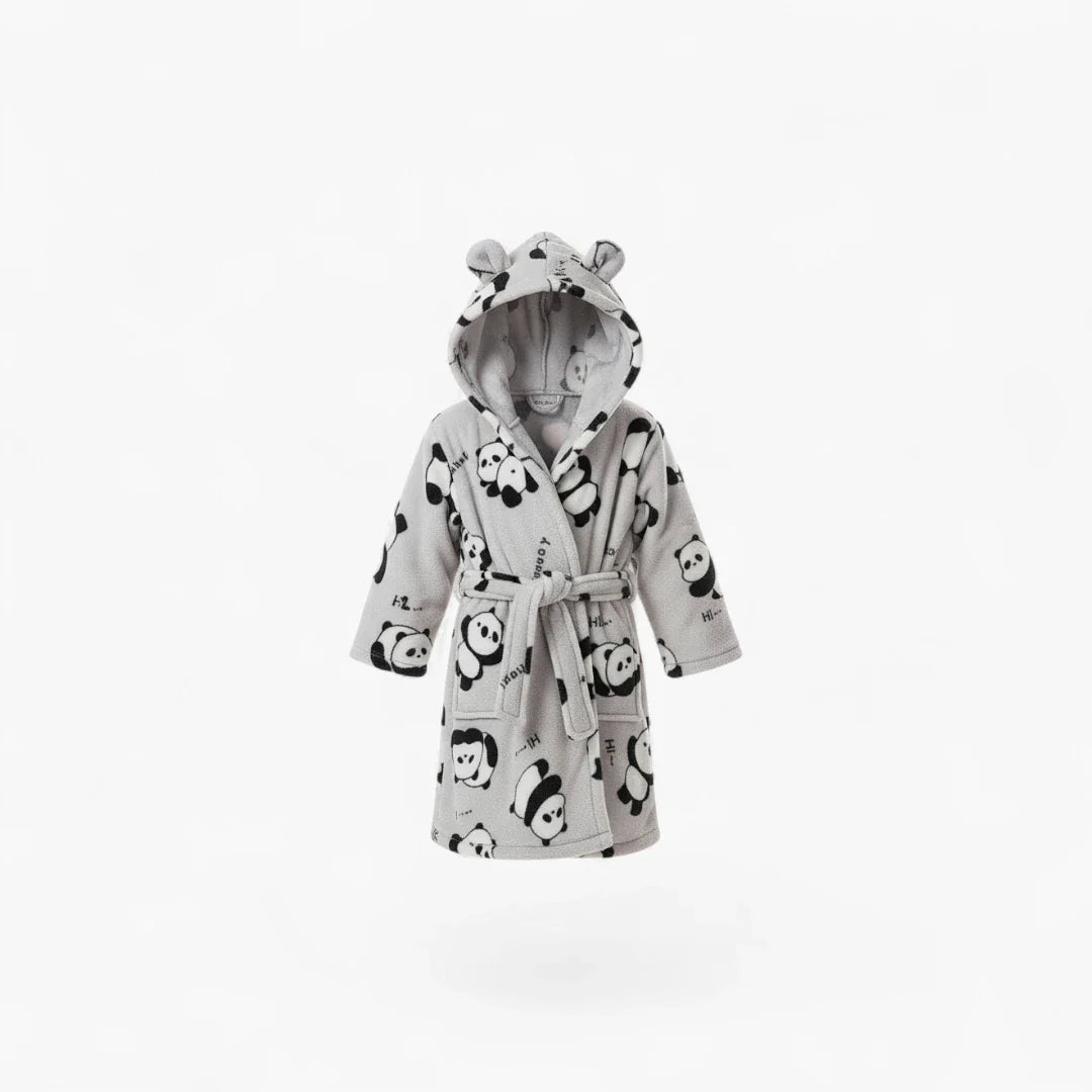 Panda-Bademantel für Kinder