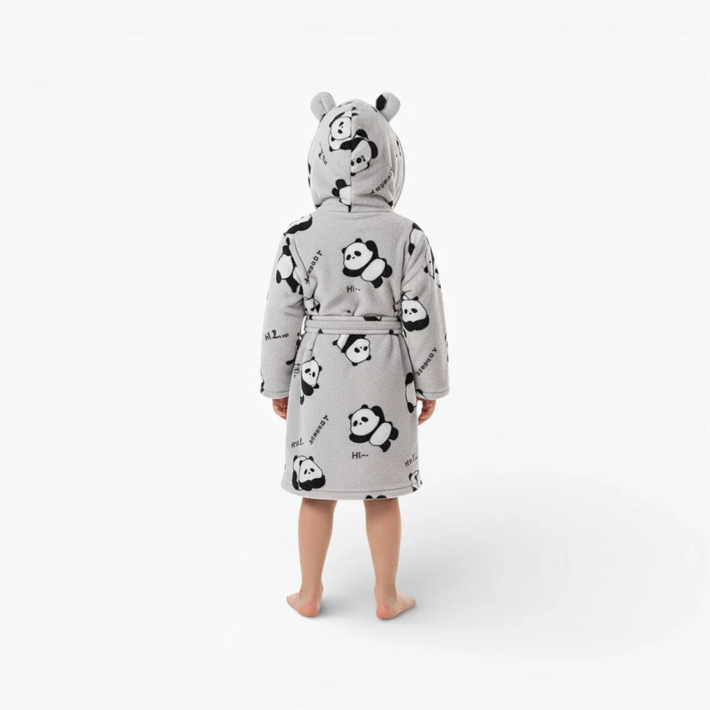 Panda-Bademantel für Kinder