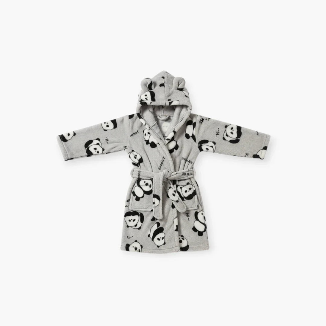 Panda-Bademantel für Kinder