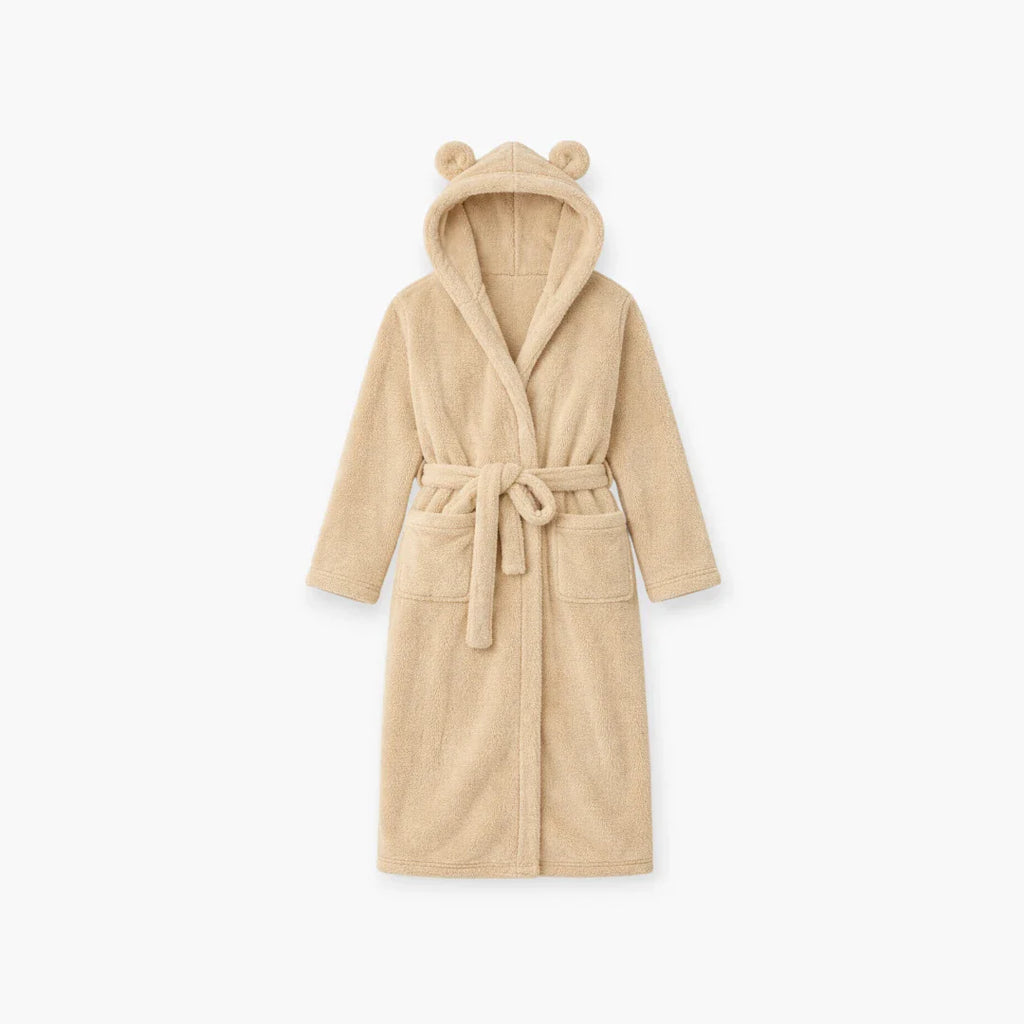 Kurzer Damen-Schlafrock aus Fleece