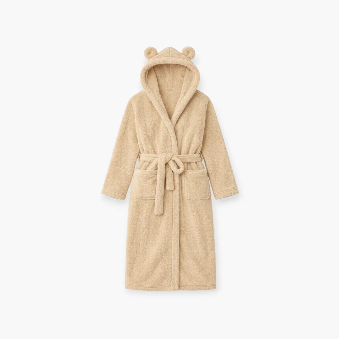 Kurzer Damen-Schlafrock aus Fleece