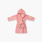 Rosa Kinderbademantel