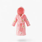 Rosa Kinderbademantel