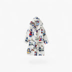 Kinderbademantel mit Traktormuster