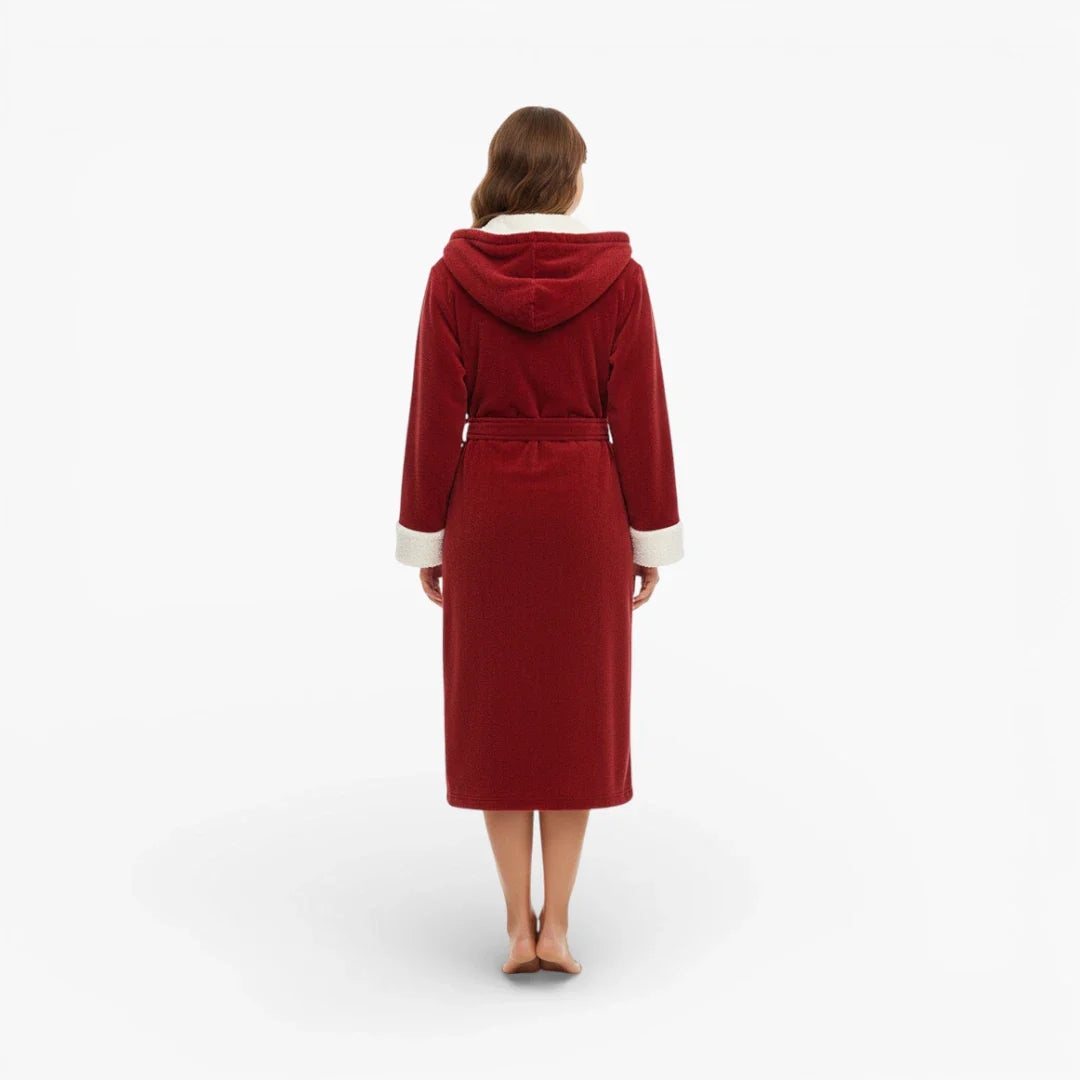 Damen-Bademantel, weich und flauschig