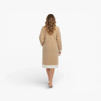 Damen-Bademantel lang und warm