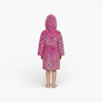Bademantel mit rosa Leopardenmuster