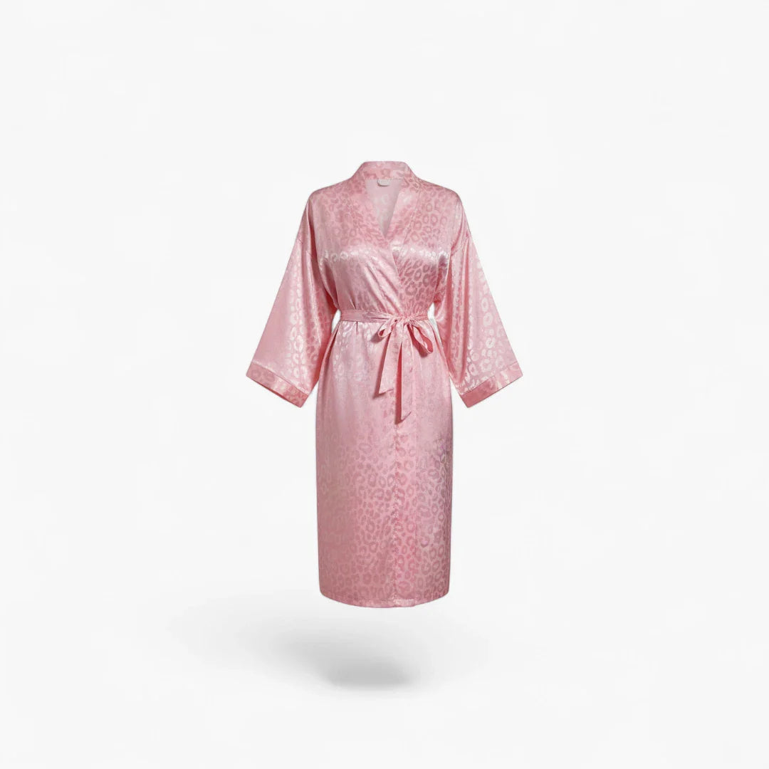 Schwarzer Damen-Bademantel aus Polyester