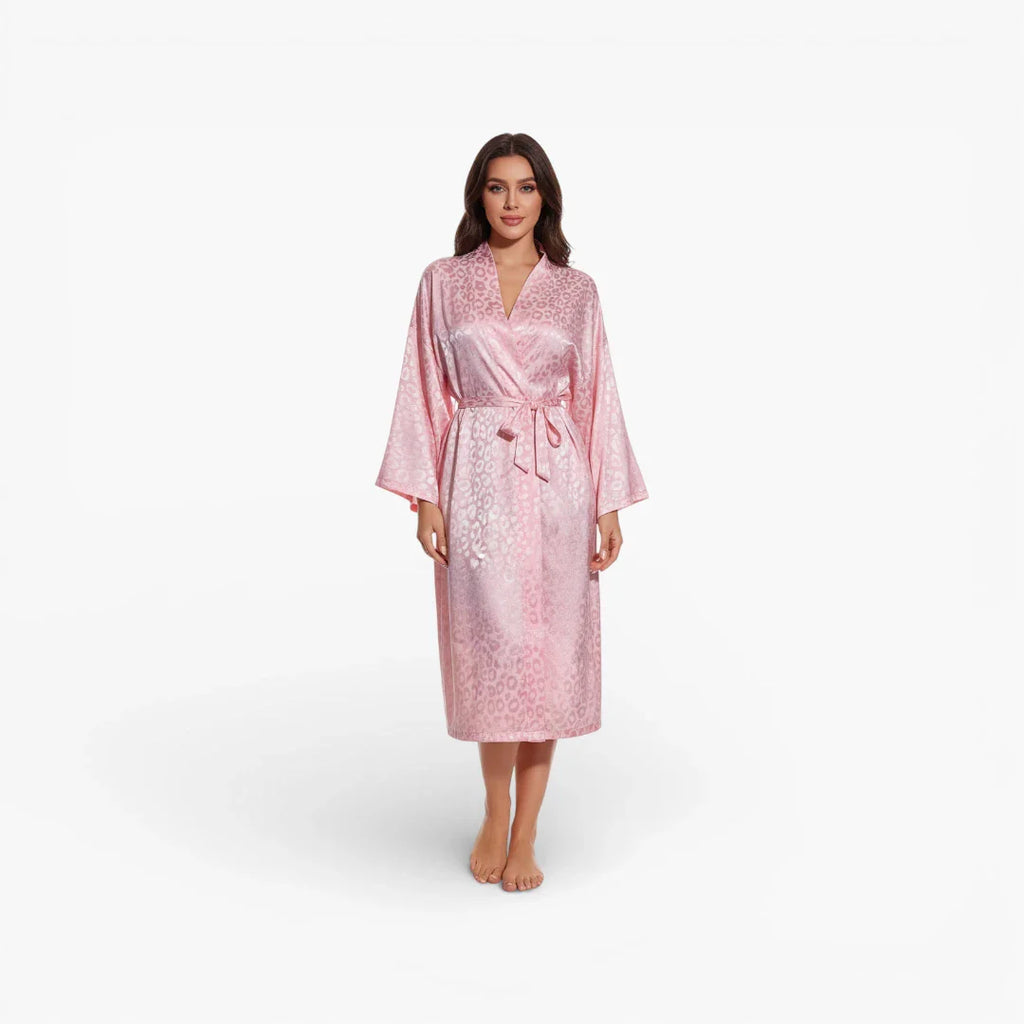 Schwarzer Damen-Bademantel aus Polyester