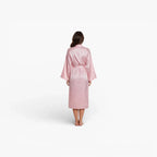 Schwarzer Damen-Bademantel aus Polyester