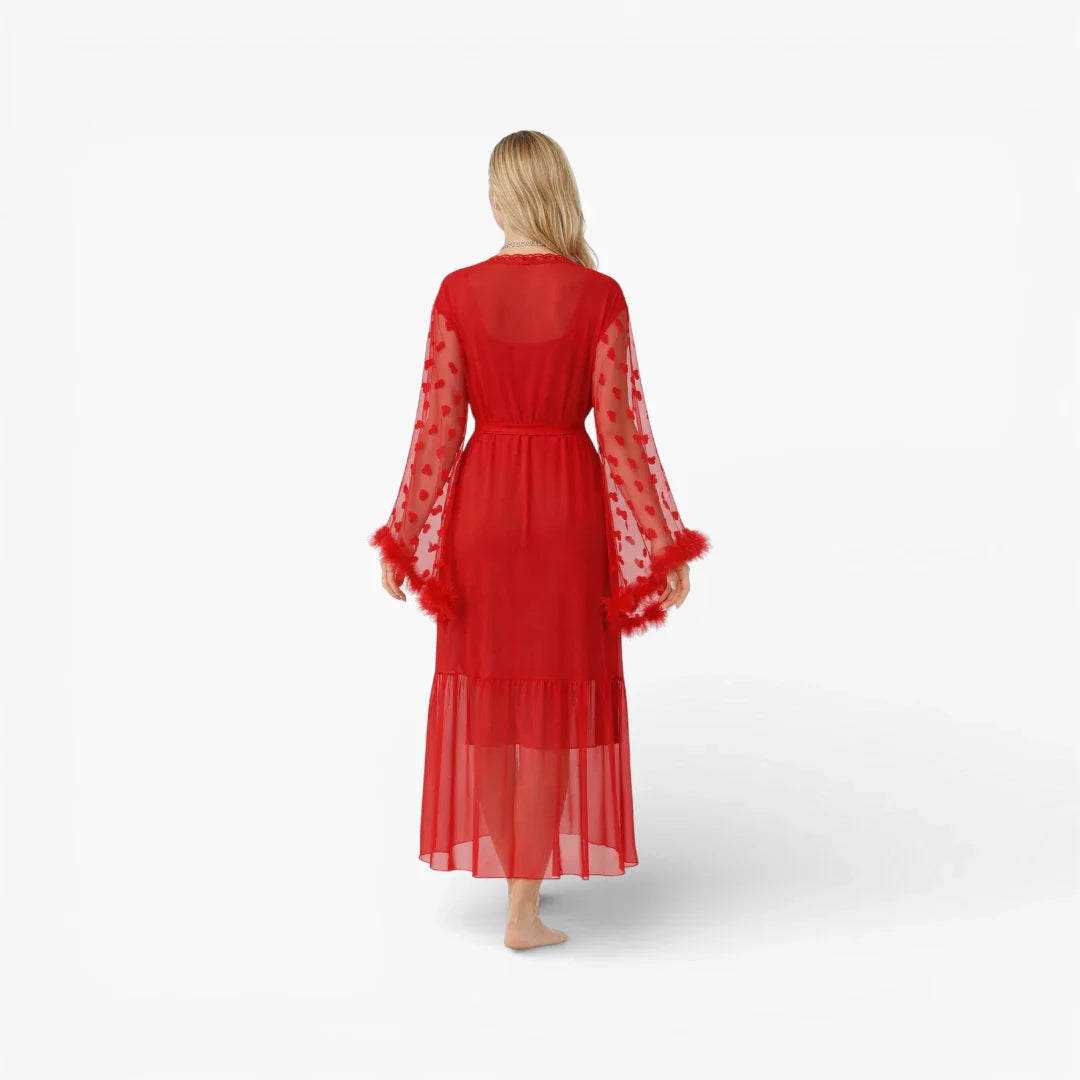 Sexy Windel-Satin-Nachtmantel für Damen