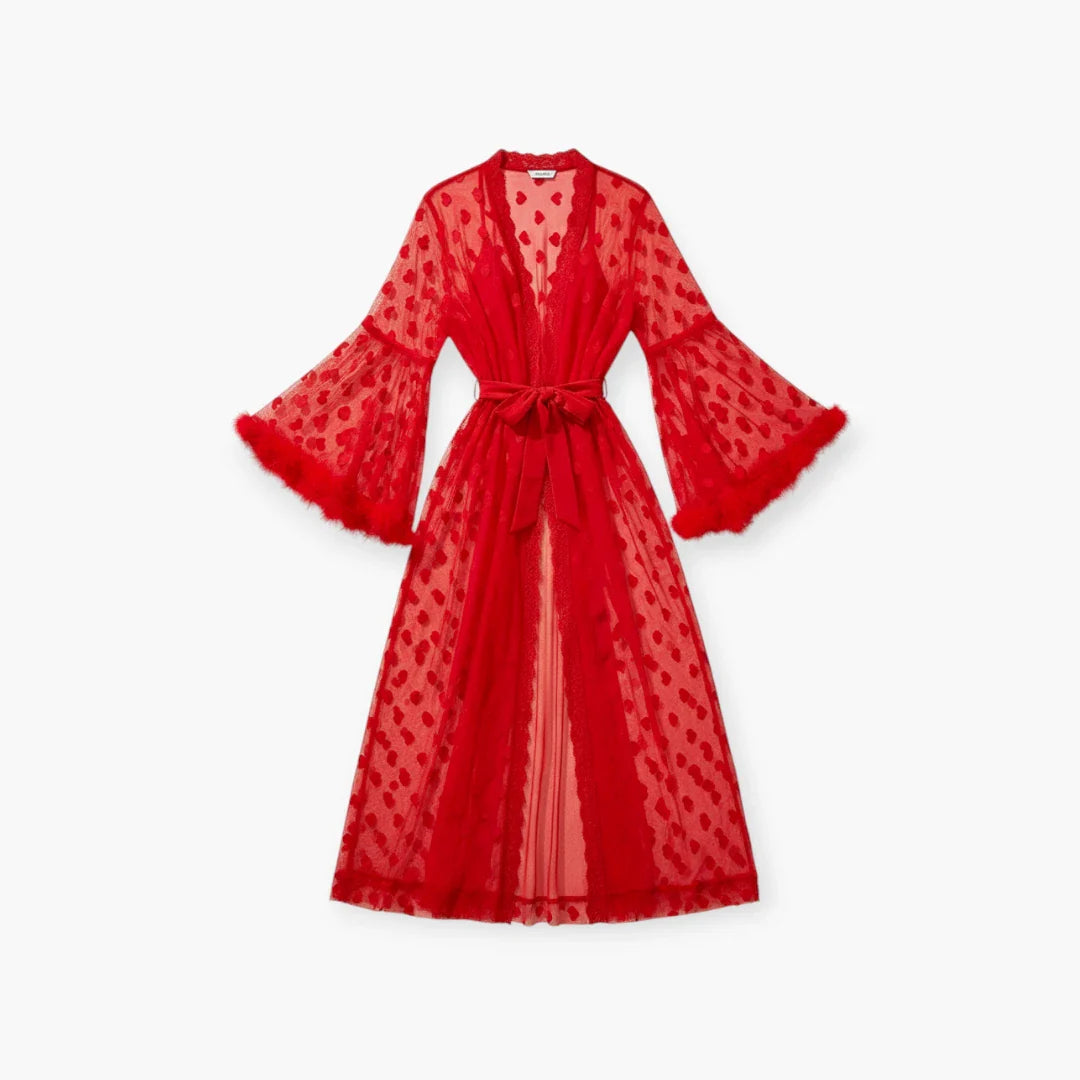 Sexy Windel-Satin-Nachtmantel für Damen