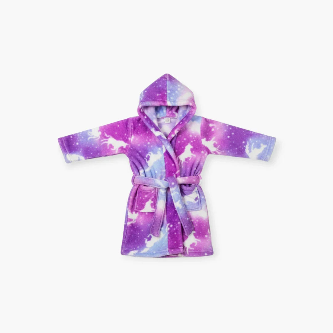 Einhorn-Bademantel für Kinder aus Baumwolle
