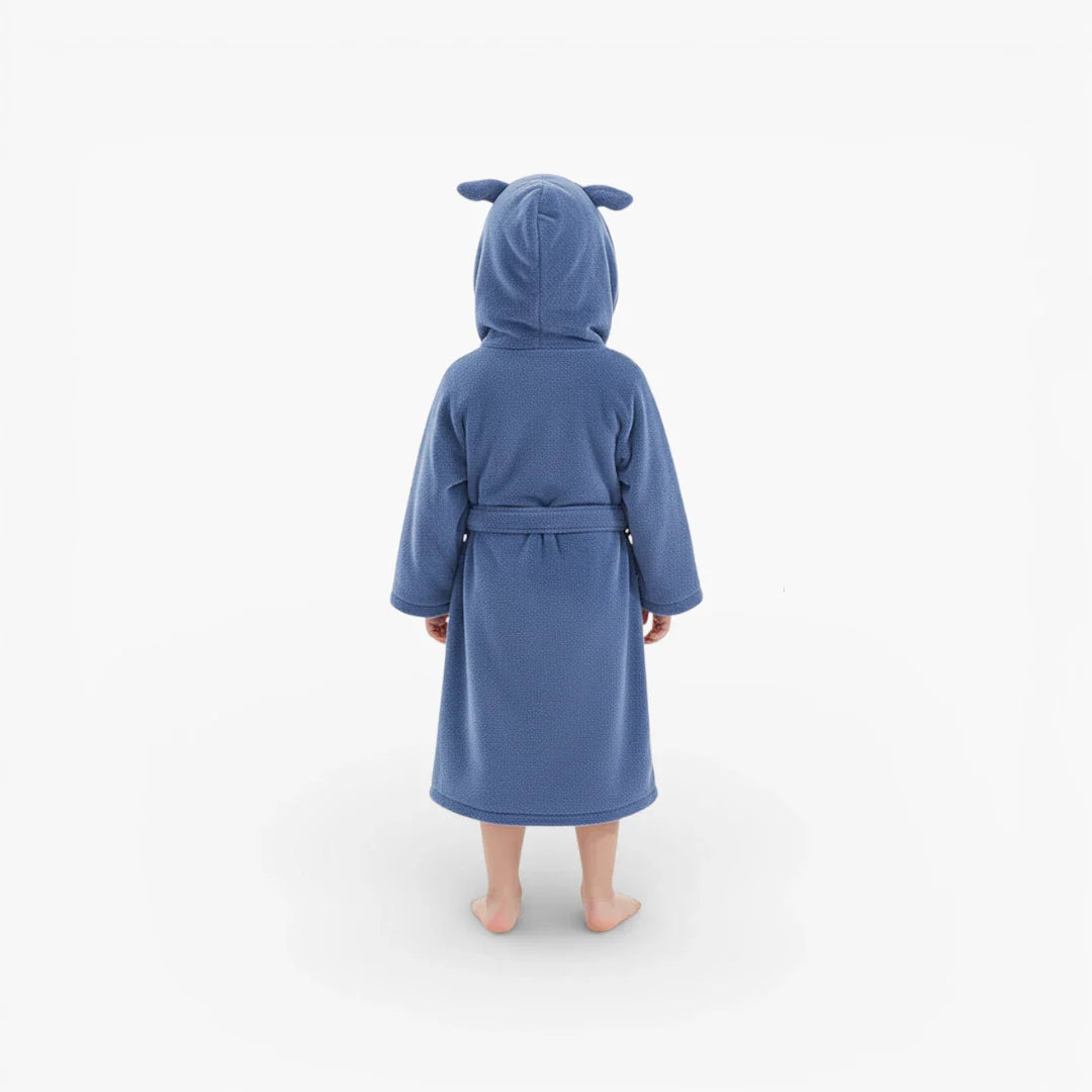 Kinderbademantel mit Katzenmotiv