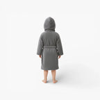 Grauer Kinderbademantel