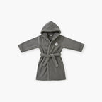 Grauer Kinderbademantel
