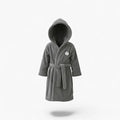 Grauer Kinderbademantel
