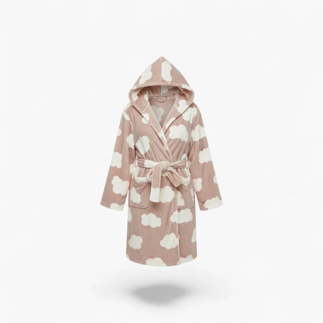 Kurzer Damen-Nachtmantel warm