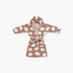 Kurzer Damen-Nachtmantel warm