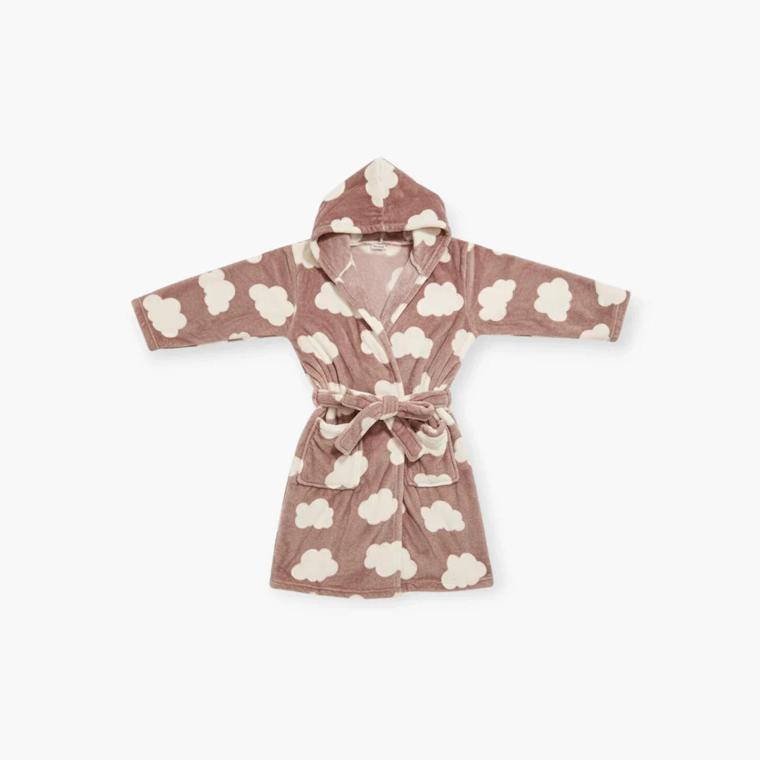 Kurzer Damen-Nachtmantel warm